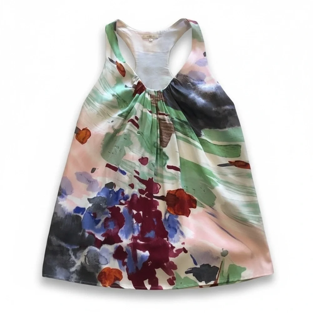 ๐จ Matty M Abstract Watercolor Racerback Tank - Picture 2 of 4